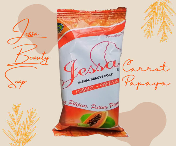 Jessa Herbal Beauty Soap - Carrot & Papaya 90g - Image 2