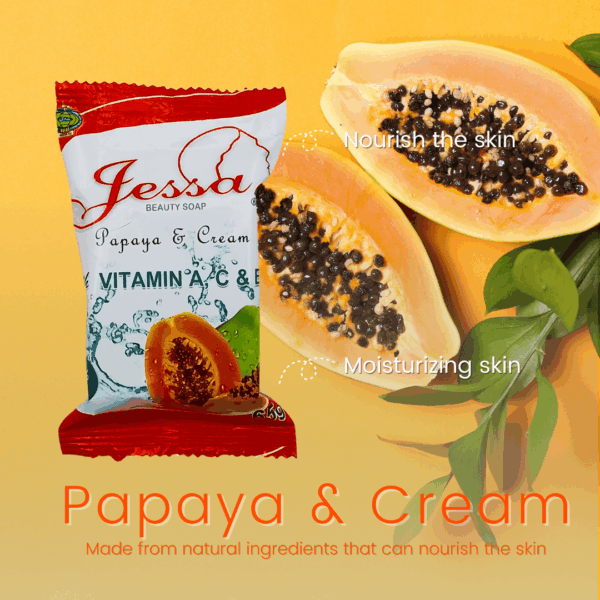 Jessa Beauty Soap Papaya And Cream - Image 3